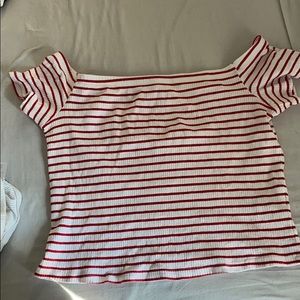 Off the shoulder crop top